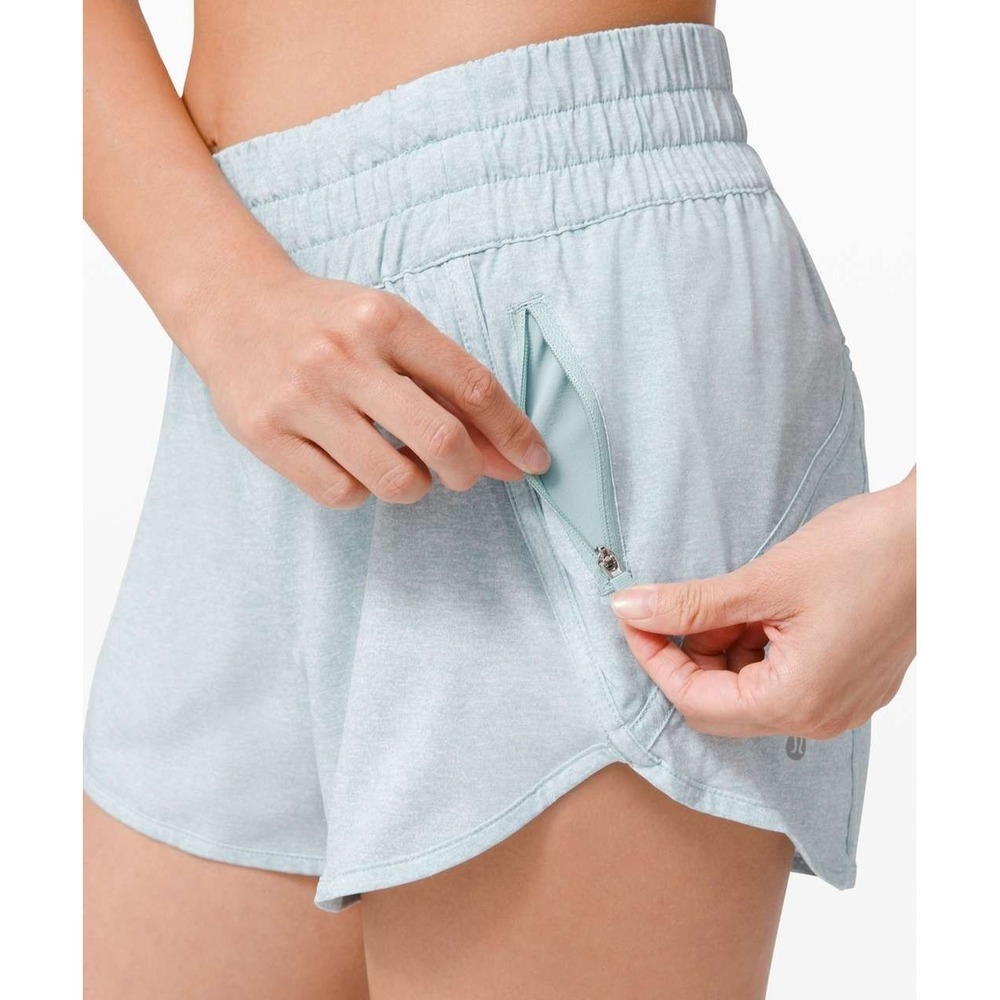 Lululemon‎ Tracker Short V *4" in Heather Lux Multi Hazy Jade Size 4 - Picture 11 of 12
